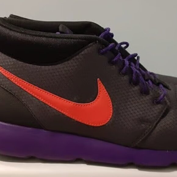 VERY RARE - Nike Roshe Run Mid Trail - Size 13 (Purple/Black/Gray/Orange) - Picture 3 of 4
